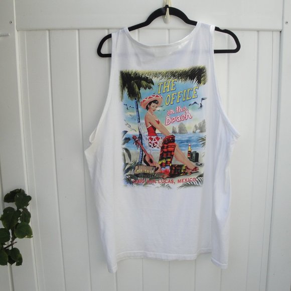 Summer Fun Tank Top---"The Office at The Beach"--Cabo San Lucas Large - Picture 1 of 5